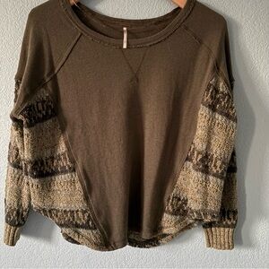 Free People Beautiful Sinner Sweatshirt Sweater Southwestern